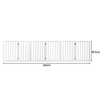 PaWz Wooden Pet Gate Dog Fence Safety White 100 Pack-1973193643762257922