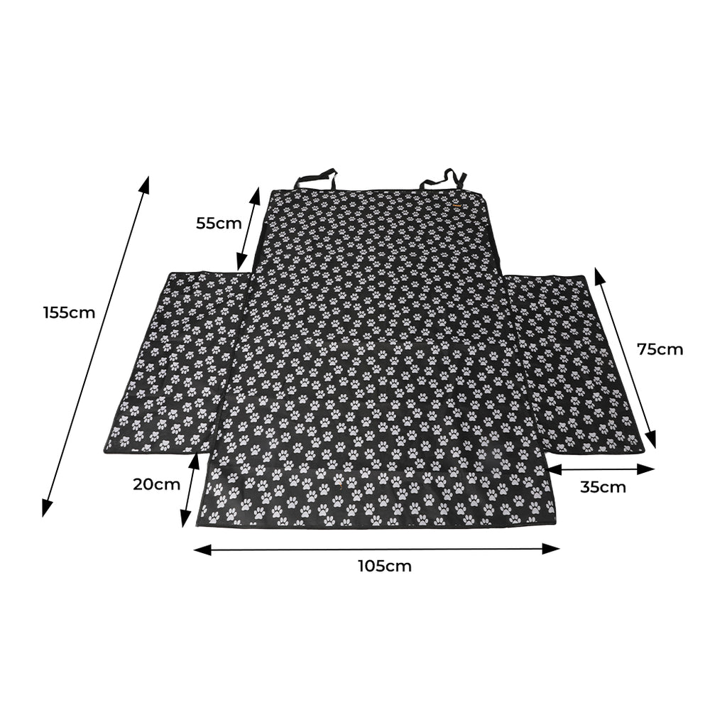 PaWz Pet Boot Car Seat Cover Hammock Black-1973193650791911426