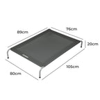 PaWz Elevated Trampoline Pet Bed Dog L Grey Large-1973193688758751234