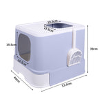 PaWz Cat Litter Box Fully Enclosed Toilet Purple-1973193624296493058