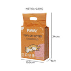 PaWz 2.5kg Tofu Cat Litter Clumping Watermelon x4-1973193454875971586