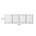 Wooden Pet Gate Dog Fence Retractable White 600x 3MM-1973193643191832578