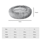 PaWz Pet Bed Memory Foam Dog Donut Charcoal Medium-1973193687139749890