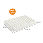 Pawz L Size Orthopedic Dog Bed with Sherpa Plush Removable Cover in White-1975420344915333122