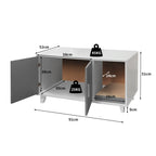 PaWz Enclosed Cat Litter Cabinet Box Grey-1975420459436609538