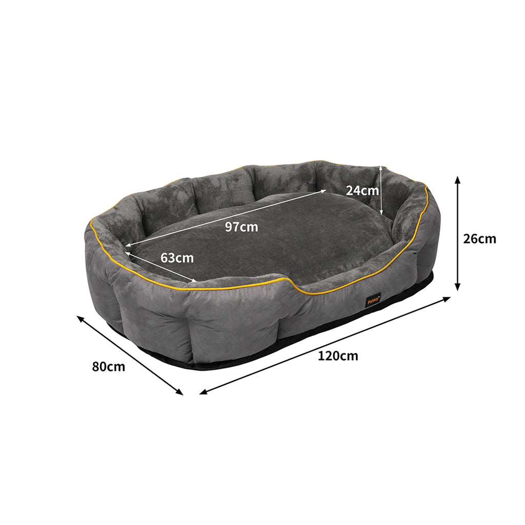 PaWz Electric Pet Heater Bed Heated XL Grey X-Large-1973193657288888322