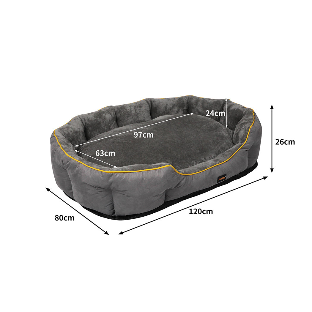 PaWz Electric Pet Heater Bed Heated XL Grey X-Large-1973193657288888322