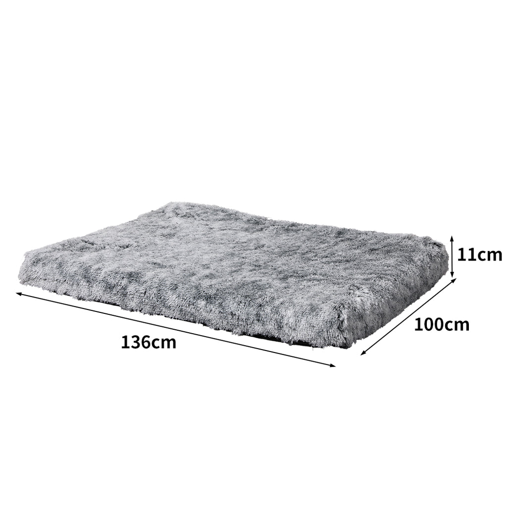 PaWz Replaceable Pet Bed Cover Plush XL Charcoal X-Large-1975420391203672066