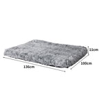 PaWz Replaceable Pet Bed Cover Plush XL Charcoal X-Large-1975420391203672066