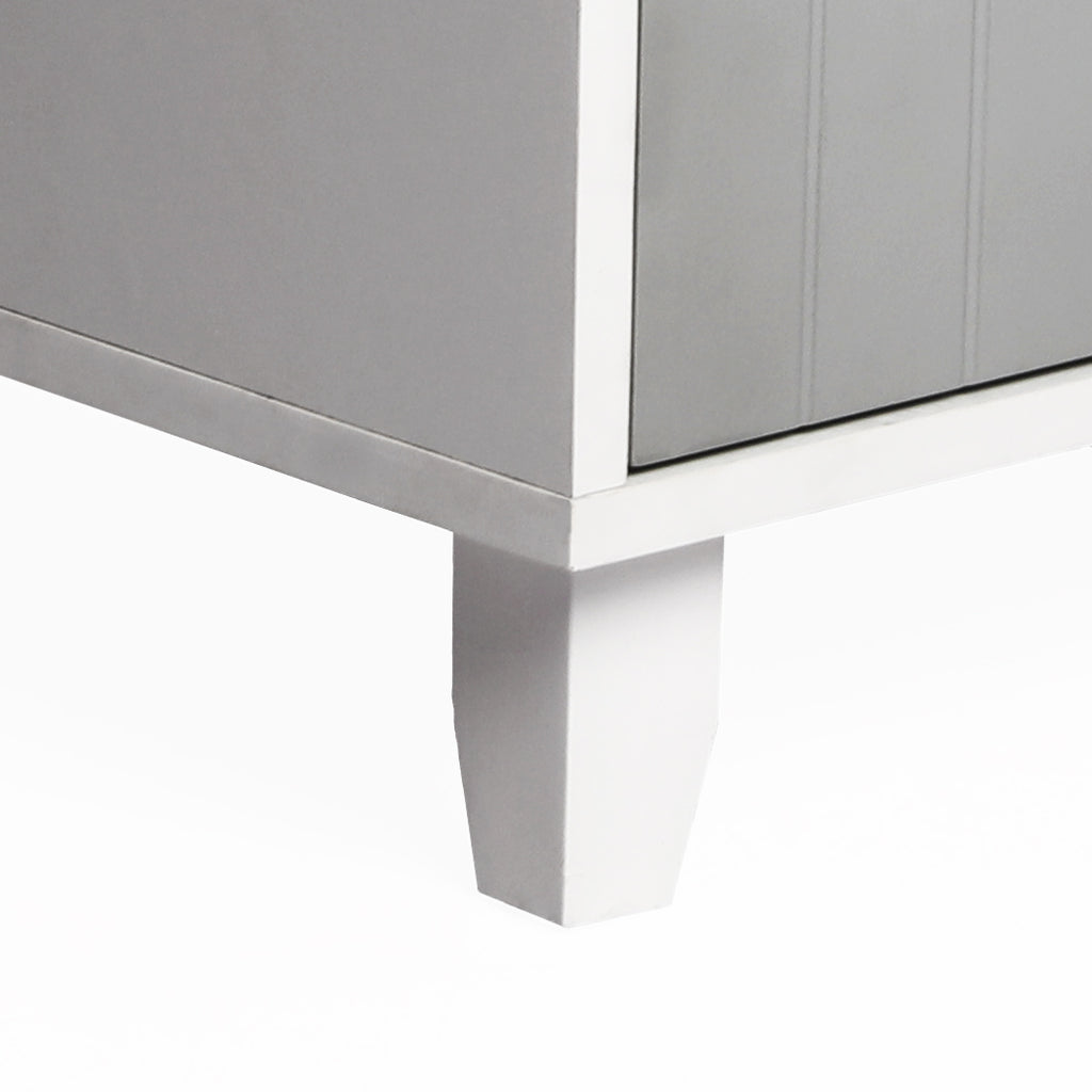 PaWz Enclosed Cat Litter Cabinet Box Grey-1975420459436609539