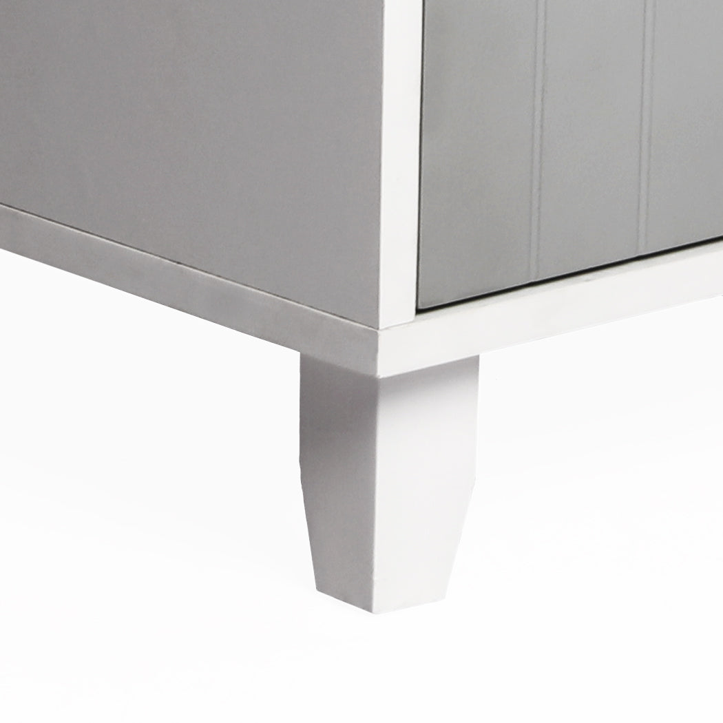 PaWz Enclosed Cat Litter Cabinet Box Grey-1975420459436609539