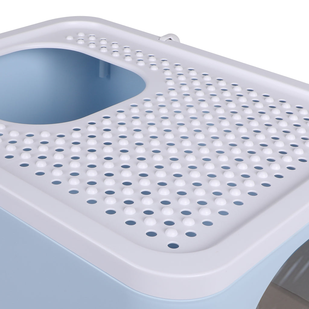 PaWz Cat Litter Box Fully Enclosed Kitty Blue-1973193623709290499