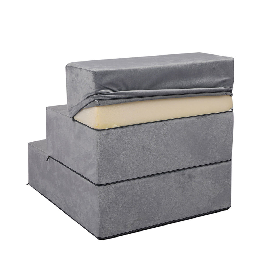 PaWz Pet Stairs 3 Steps Portable Adjustable Medium-1975420444764934147