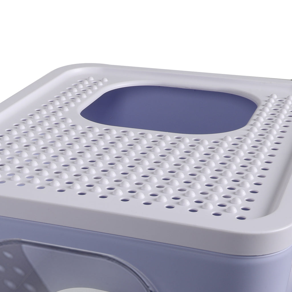 PaWz Cat Litter Box Fully Enclosed Toilet Purple-1973193624296493059