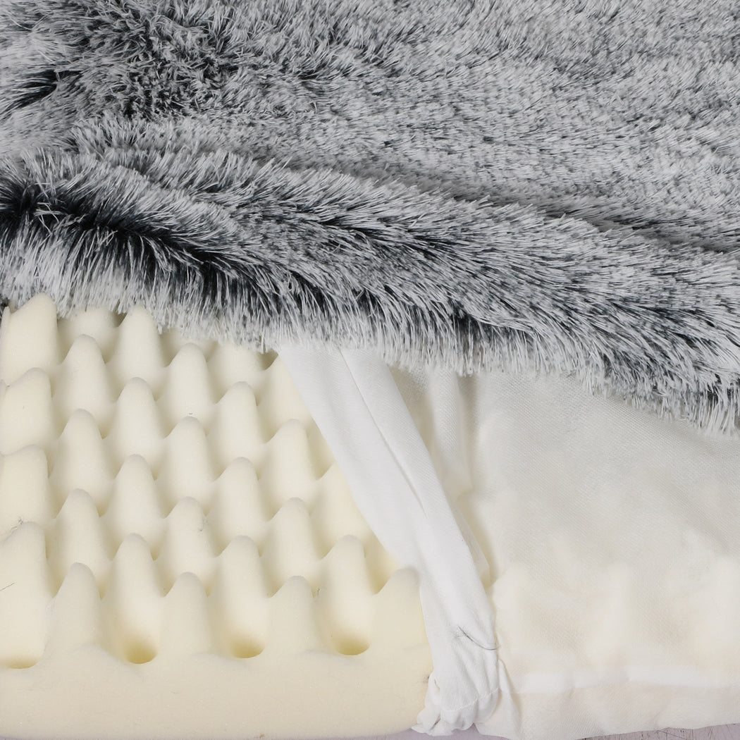 PaWz Dog Mat Pet Calming Bed Memory L Charcoal Large-1973193659117604867