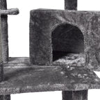 PaWz 130cm Cat Tree Toy Scratching Post Grey-1975420471298101251