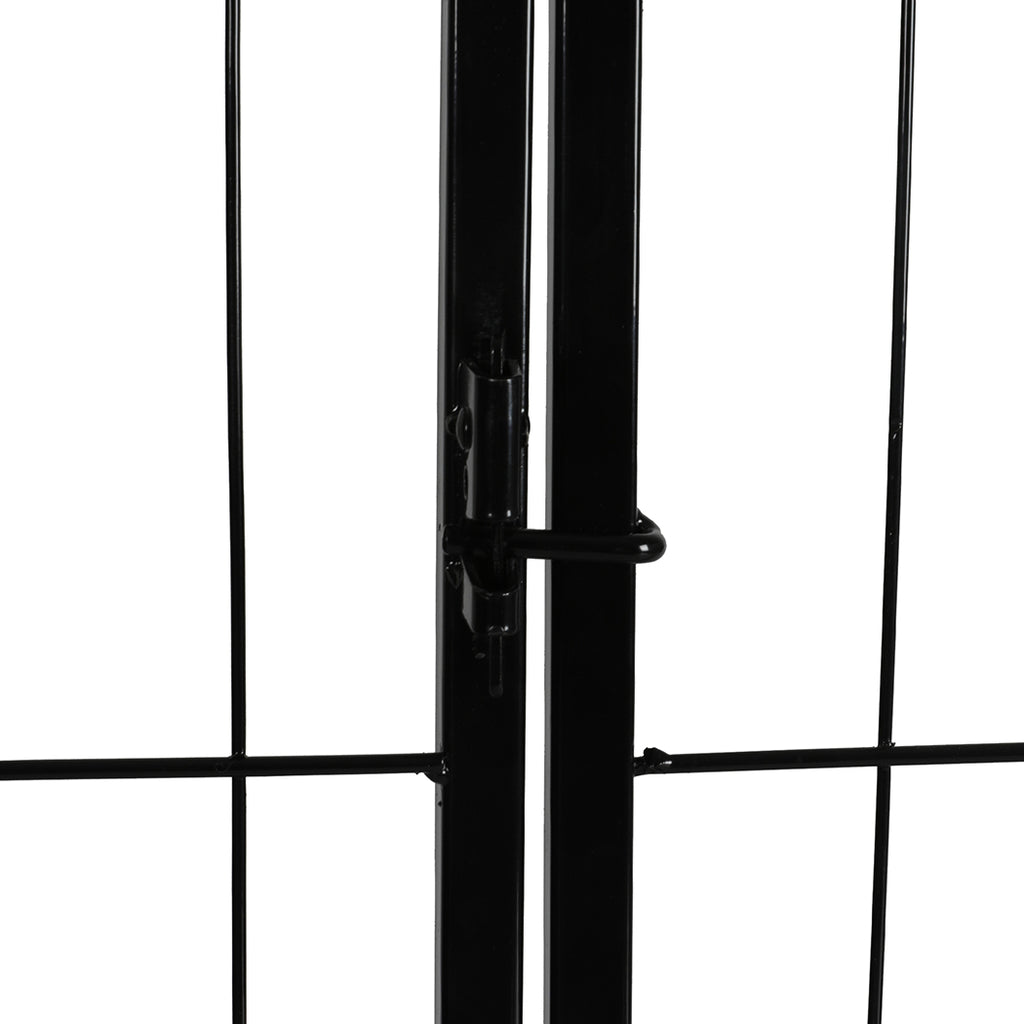 PaWz 8 Panel Pet Dog Playpen Puppy Exercise Black 4kg chicken-1973193828286468099