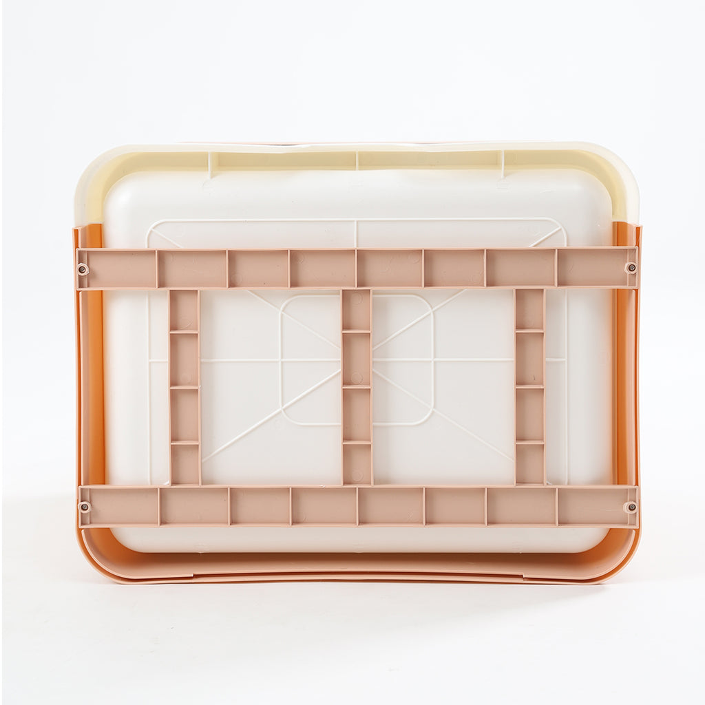 PaWz Foldable Cat Litter Box Tray Enclosed Pink-1975420460430659587