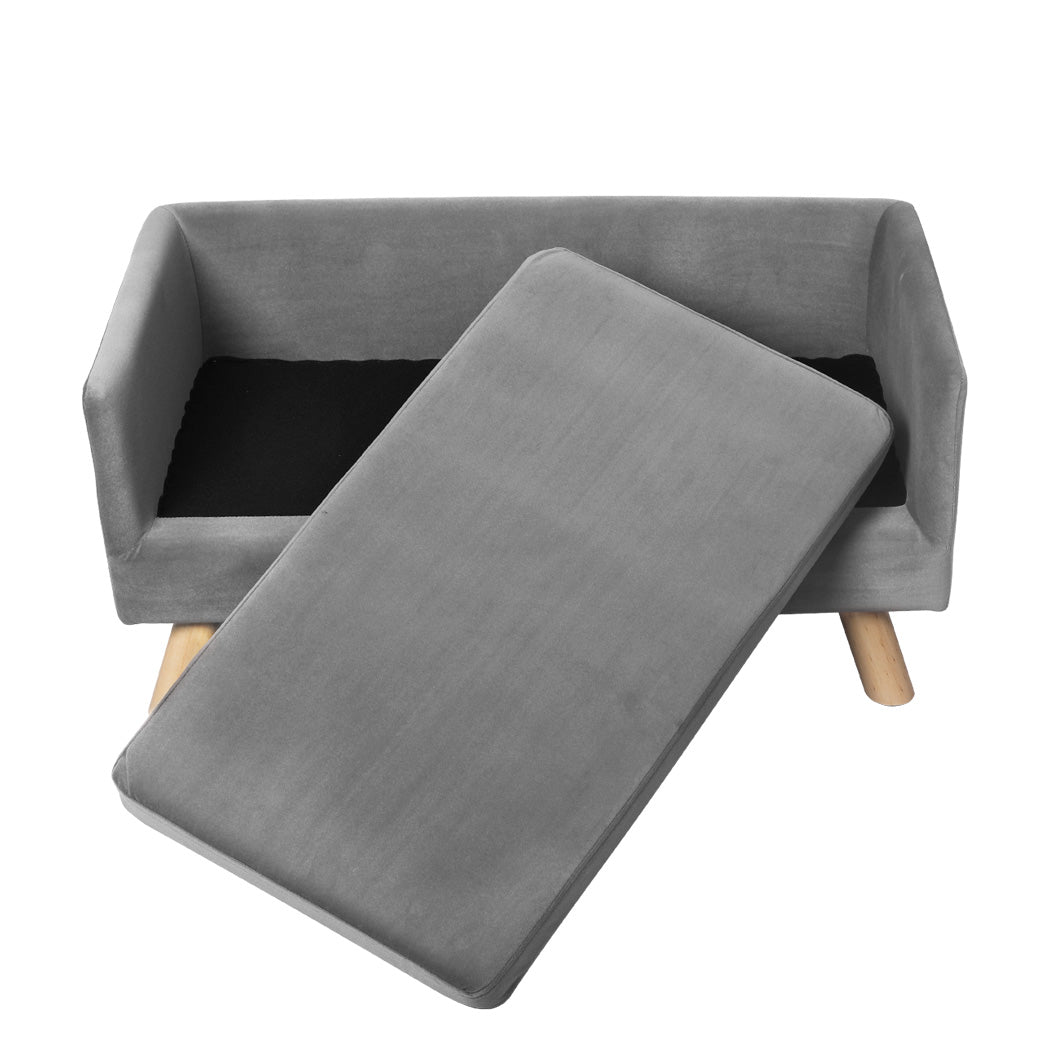 PaWz Pet Sofa Bed Dog Warm Soft Lounge Grey-1973193665371312131