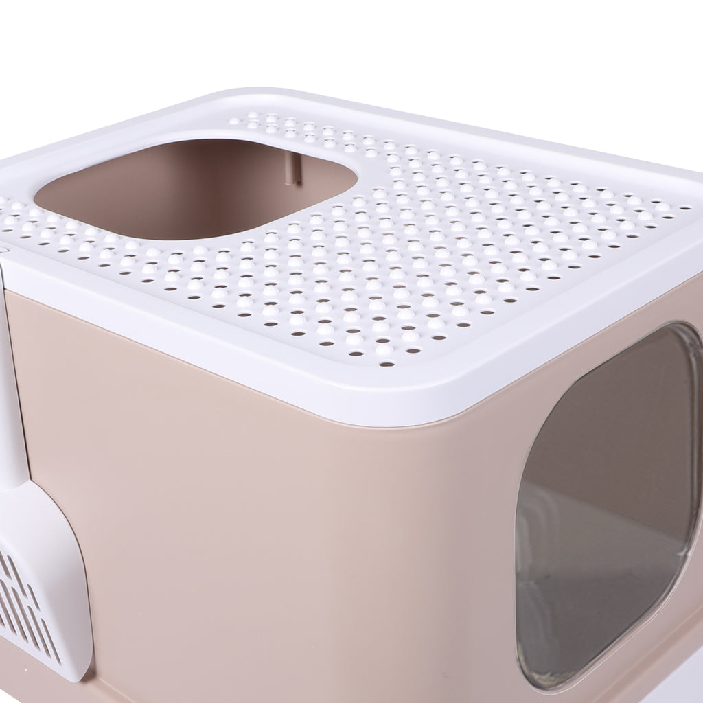 PaWz Cat Litter Box Fully Enclosed Kitty Coffee-1975420444379058179
