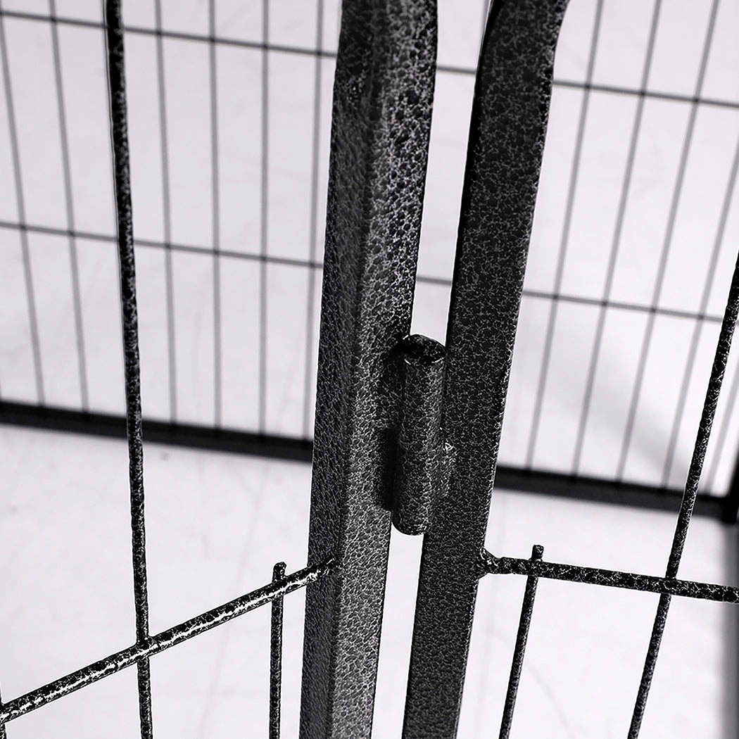 PaWz 8 Panel Pet Dog Playpen Puppy Exercise Black 24 inch-1975420507511721988