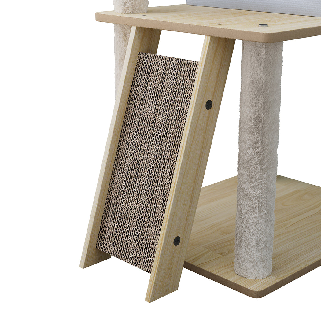 Pawz Cat Tree Tower Scratcher Wood Condo House 120cm-1973193540364275716