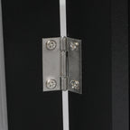 PaWz 3 Panels Wooden Pet Gate Dog Fence Black 139CM-1973193641983873028