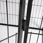 PaWz 8 Panel Pet Dog Playpen Puppy Exercise Black 2.5kg Mackerel & Lamb-1975420507880820740