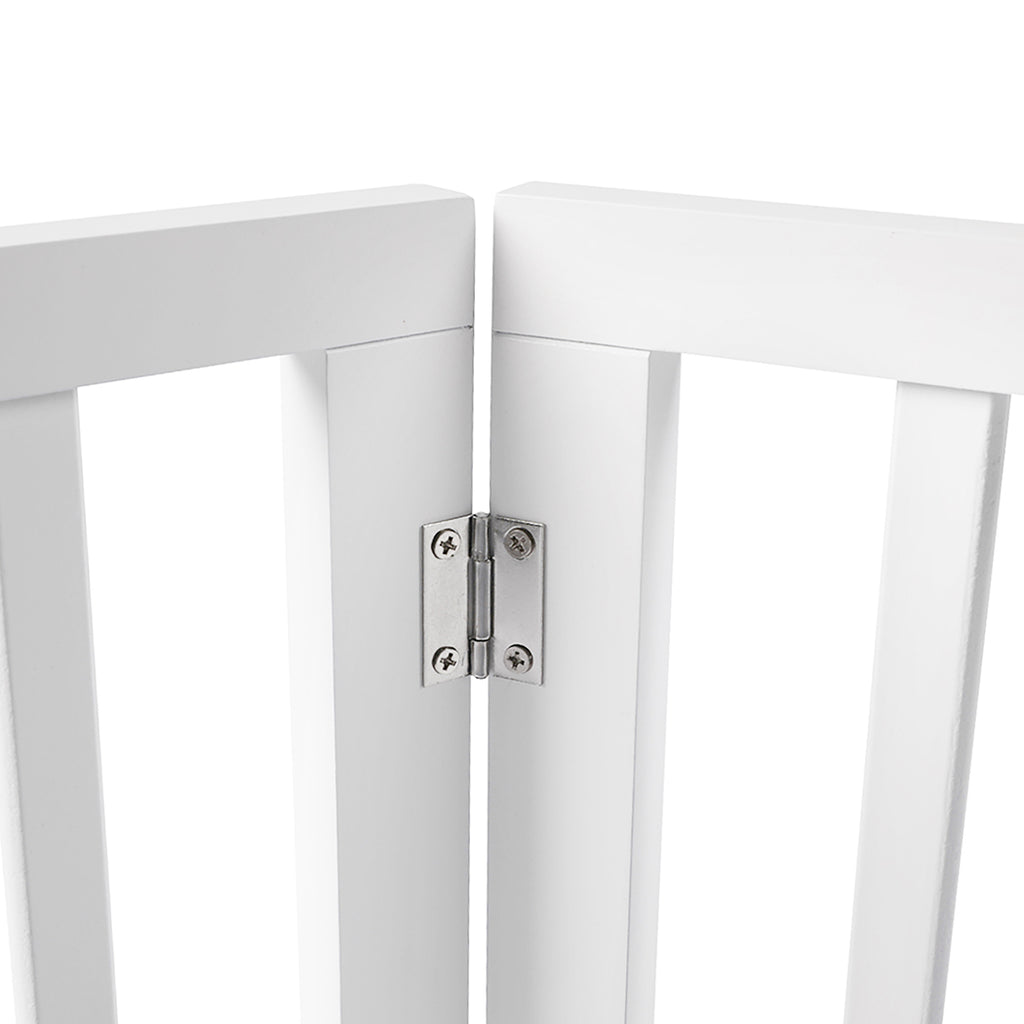 PaWz Wooden Pet Gate Dog Fence Safety White 100 Pack-1973193643762257924