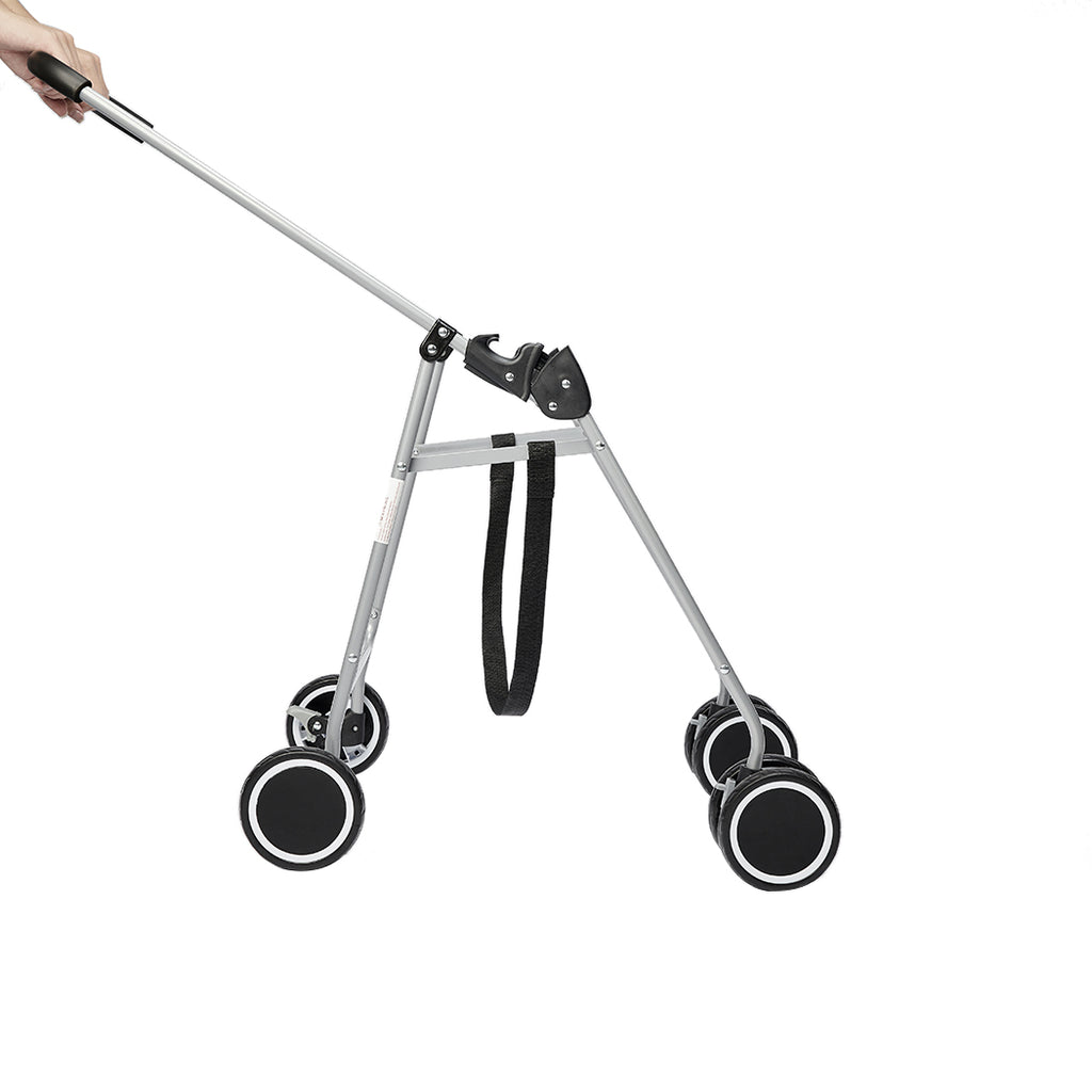 PaWz Pet Stroller Dog Cat Cage Carrier Black-1973193624489431044