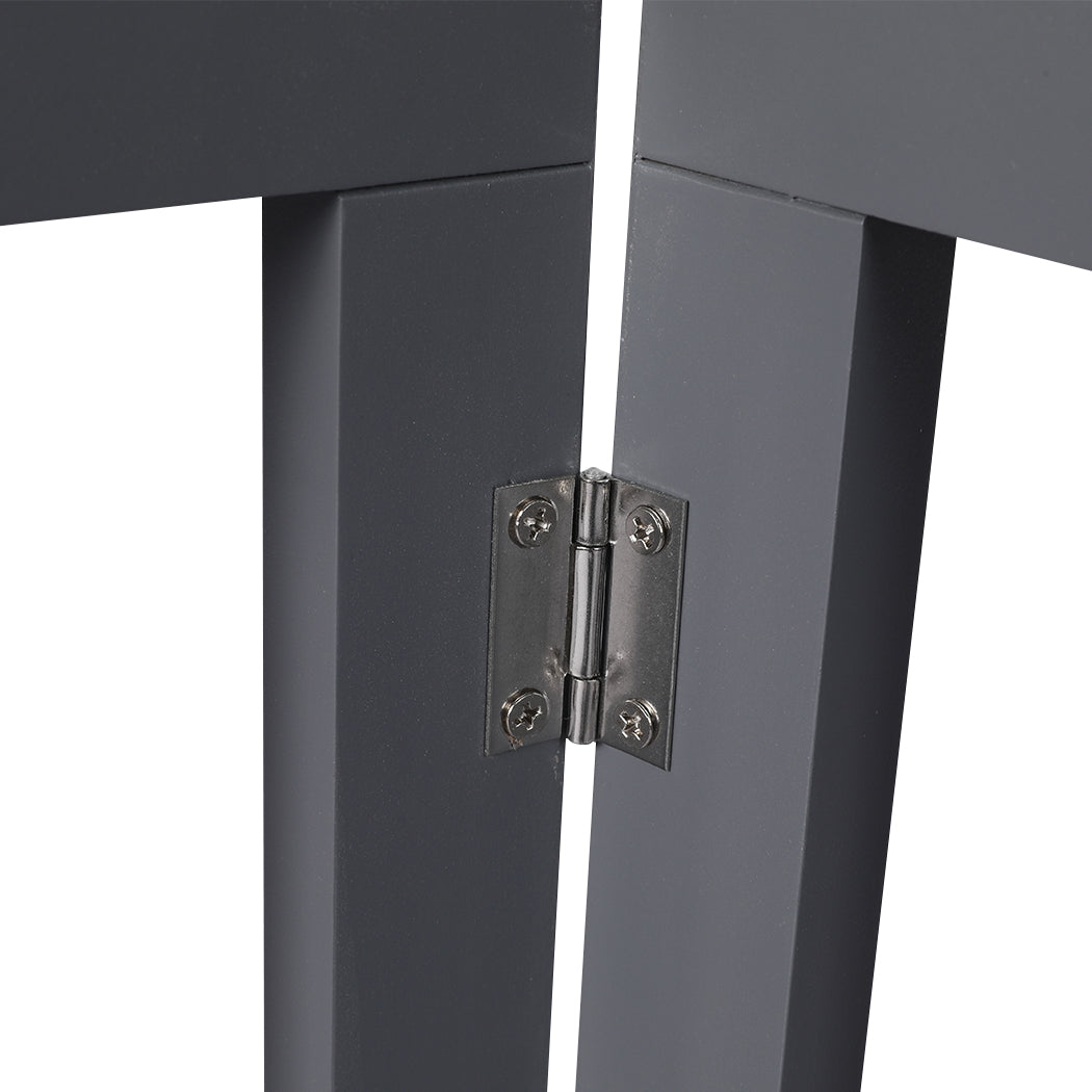 Wooden Pet Gate Dog Fence Retractable Grey 2000x 3MM-1975420451777810436