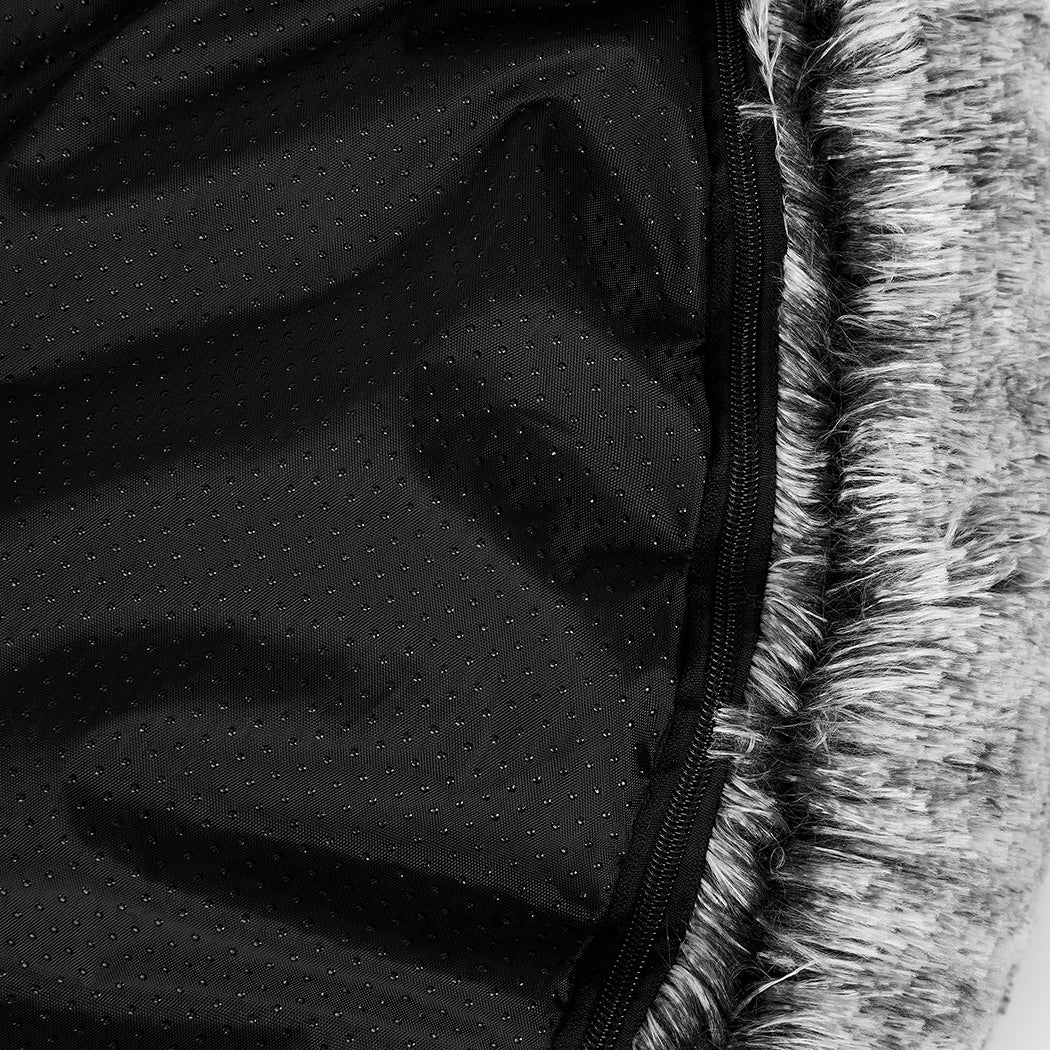 PaWz Pet Bed Cat Dog Donut Nest Calming XL Charcoal X-Large-1973193632420859908