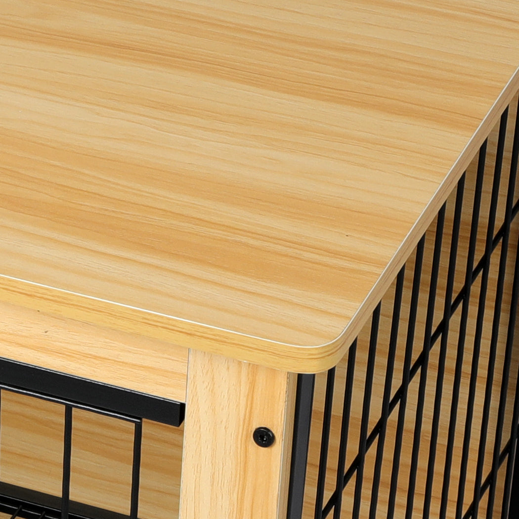 PaWz Wooden Wire Dog Kennel Side End XXL XX-Large-1973193673084637188