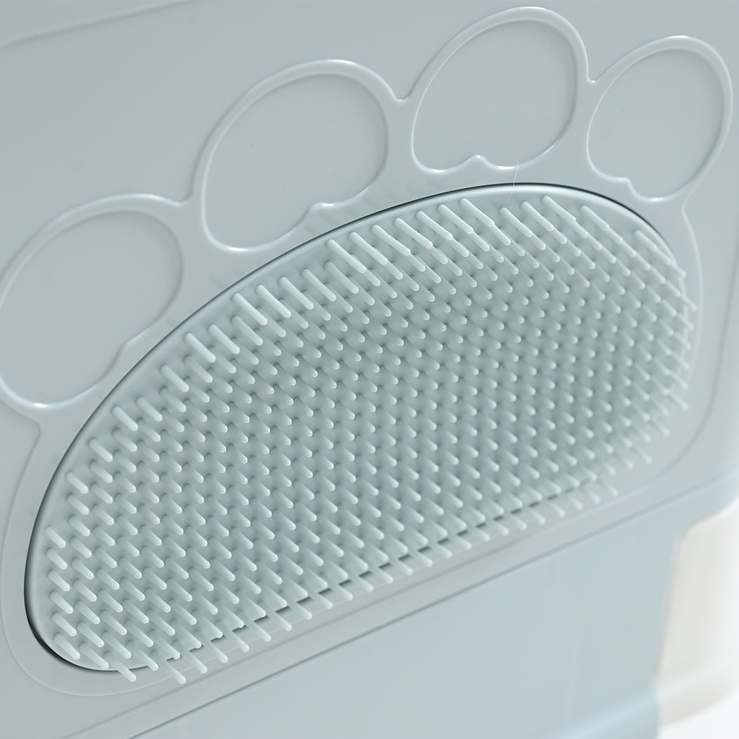 PaWz Foldable Cat Litter Box Tray Enclosed Blue-1975420460065755140