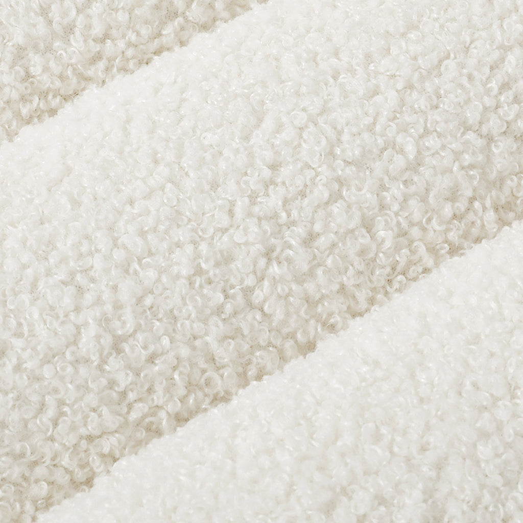 Pawz L Size Orthopedic Dog Bed with Sherpa Plush Removable Cover in White-1975420344915333124