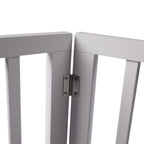 Wooden Pet Gate Dog Fence Retractable White 600x 3MM-1973193643191832580
