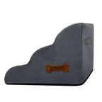 Pawz 3 Steps Pet Stairs Dog Ramp High Density Foam Grey-1973193539579940868
