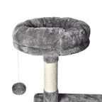 PaWz 130cm Cat Tree Toy Scratching Post Grey-1975420471298101252