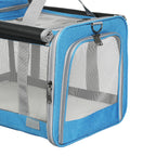 Pawz 3 in 1 Pet Soft Crate Dog Cat Carrier M Size Blue-1975420341031407620