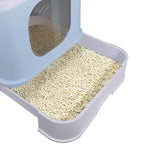PaWz Cat Litter Box Fully Enclosed Kitty Blue-1973193623709290500