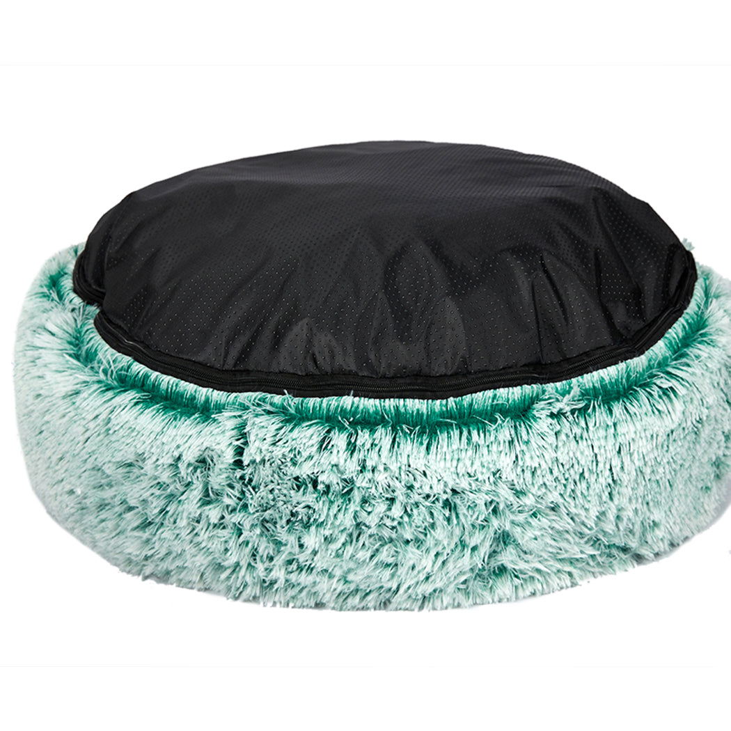 PaWz Pet Bed Cat Dog Donut Nest Calming L Teal Large-1973193629564538885
