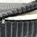 Pawz M Size Orthopedic Dog Bed with Corduroy Removable Cover Waterproof Washable Grey-1973193547645587461