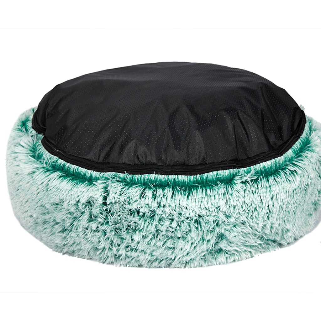 PaWz Pet Bed Cat Dog Donut Nest Calming M Teal Medium-1973193631523278853