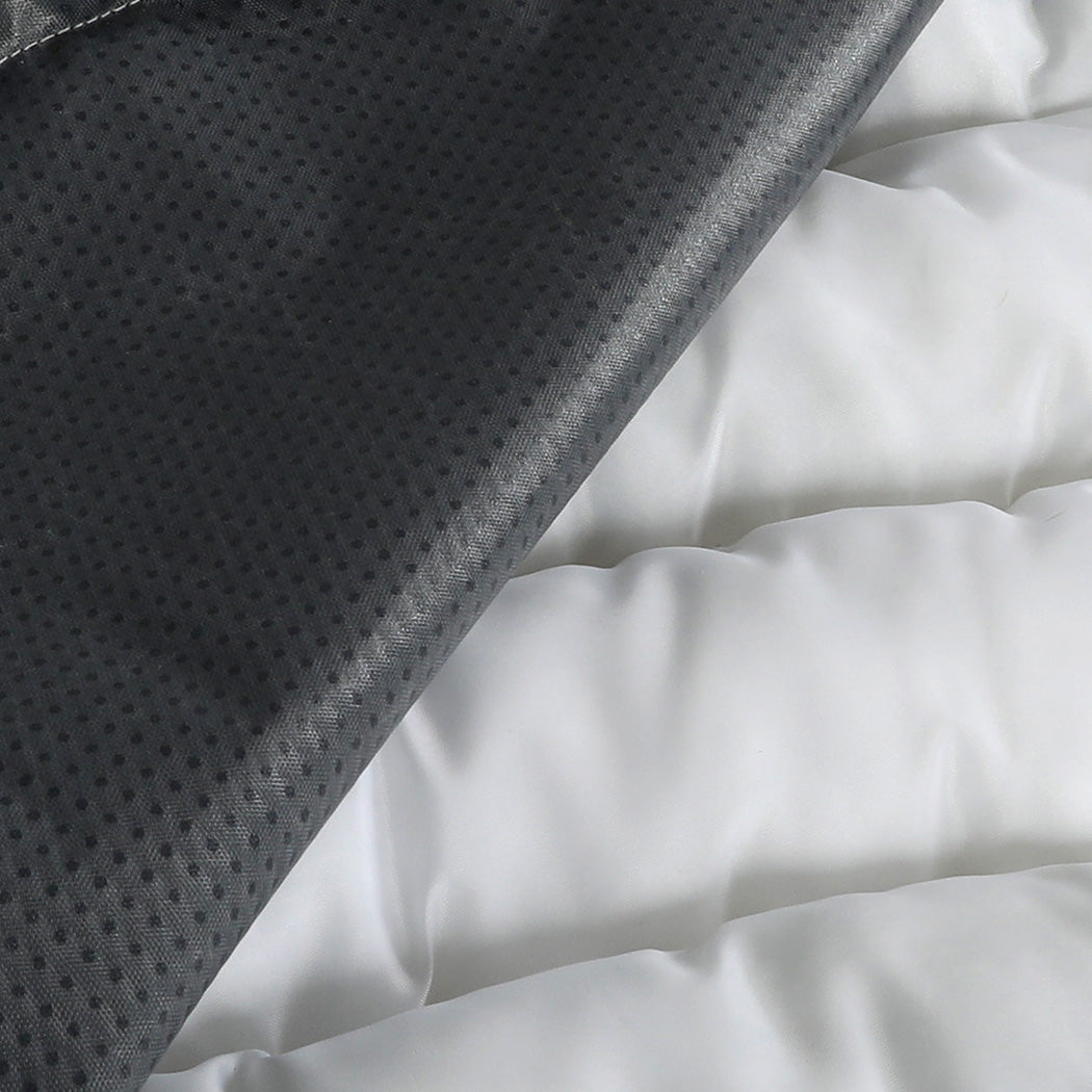 Pawz XL Size Orthopedic Dog Bed with Sherpa Plush Removable Cover in Grey-1973193542683725829