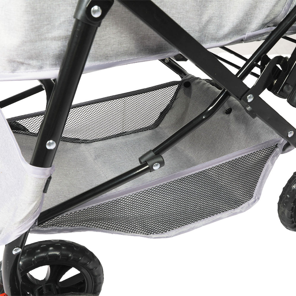 PaWz Pet Stroller Pram Dog Carrier Trailer Grey-1973193719360393221