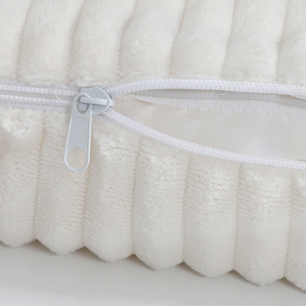 Pawz XL Size Orthopedic Dog Bed with Corduroy Removable Cover Waterproof Washable Beige-1975420347792625669