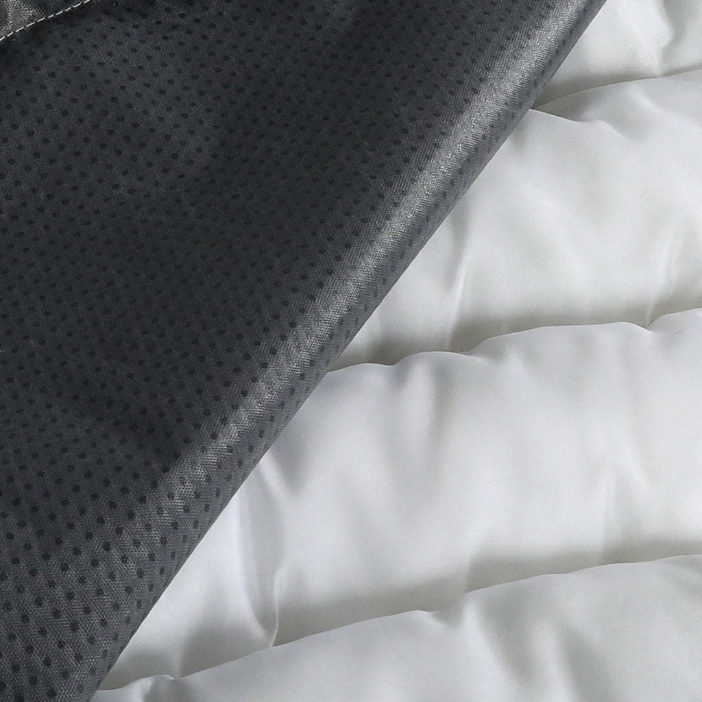 Pawz L Size Orthopedic Dog Bed with Sherpa Plush Removable Cover in Grey-1975420344734978053