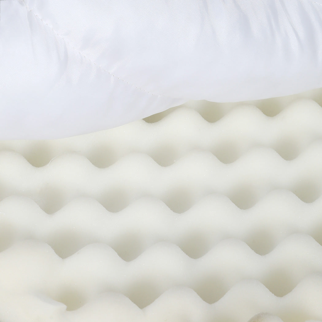 Pawz S Size Orthopedic Dog Bed with Sherpa Plush Removable Cover in White-1975420345624170501