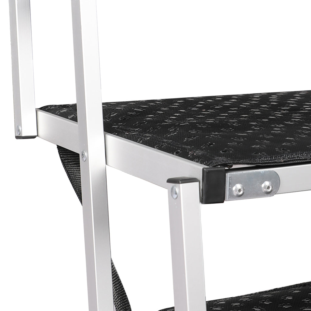 PaWz 5 Steps Dog Ramp Adjustable Height Black-1973193664029134853