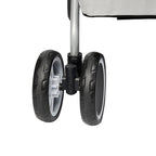 PaWz Pet Stroller Dog Cat Cage Carrier Grey